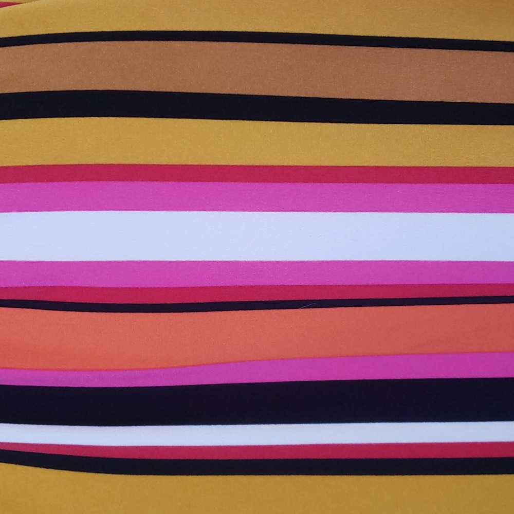 LANE BRYANT Striped Faux Wrap Surplice Dress Size 14 Long Sleeve Multicolor - Picture 11 of 11